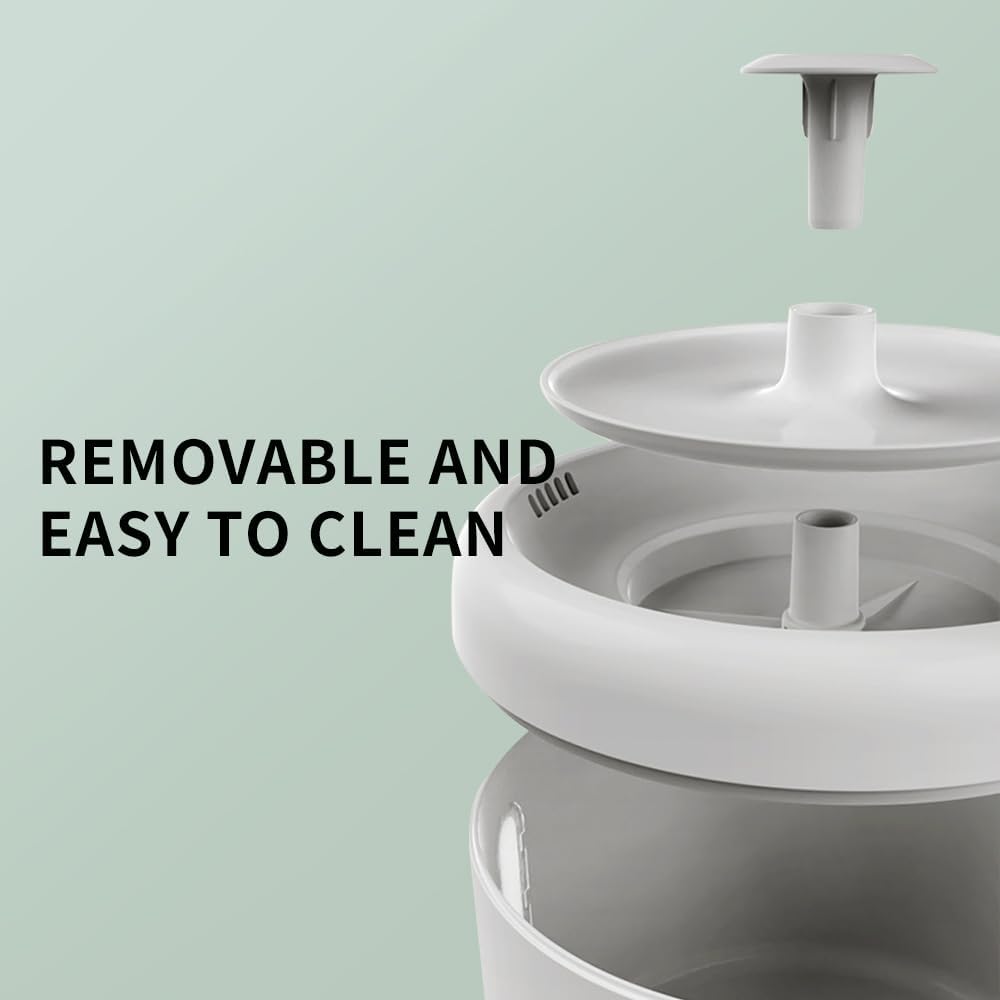 Circular pet Water Dispenser, Silent circulating Water, Filtered Clean, Large Capacity, no Leakage, Allowing Cats and Dogs to Drink with Peace of Mind