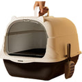 Cleaning Cat Litter Large Enclosed Anti Control Pet Toilet Supplies Catcher(Gray)