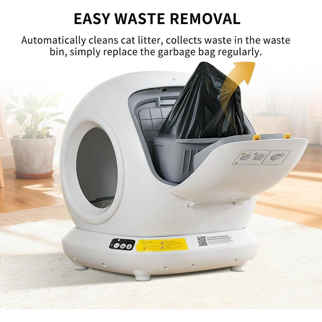 Fully Automatic Cat Litter Box, Pet Supplies Automatic Litter Tray for Cats, Automatic Litter Box