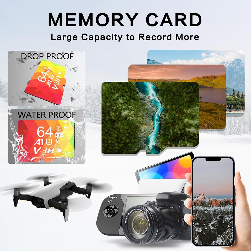 Monitoring Grade high-Speed SD Card, Stable Read and Write, Dedicated for All-Weather Security Monitoring