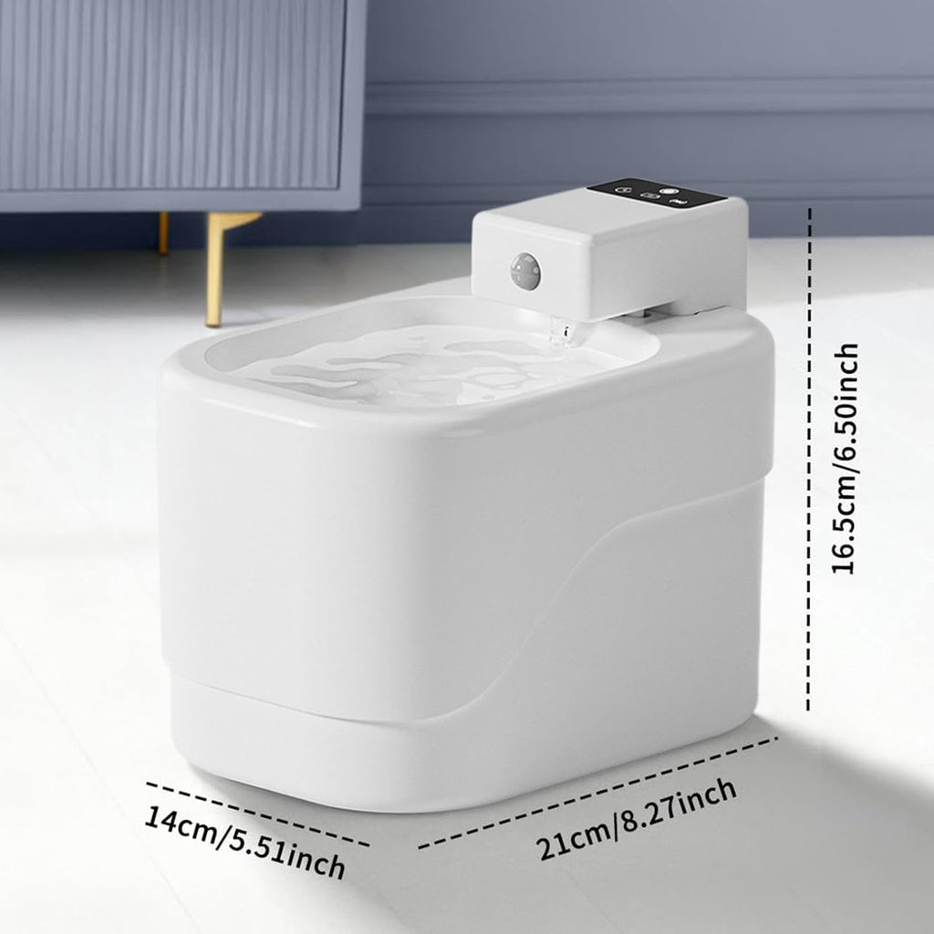 Automatic Pet Water Dispenser |   2L Cordless Dispenser |   Rechargeable Cat Water Fountain |   for Kitten Small Animal Indoor Floor Living Room