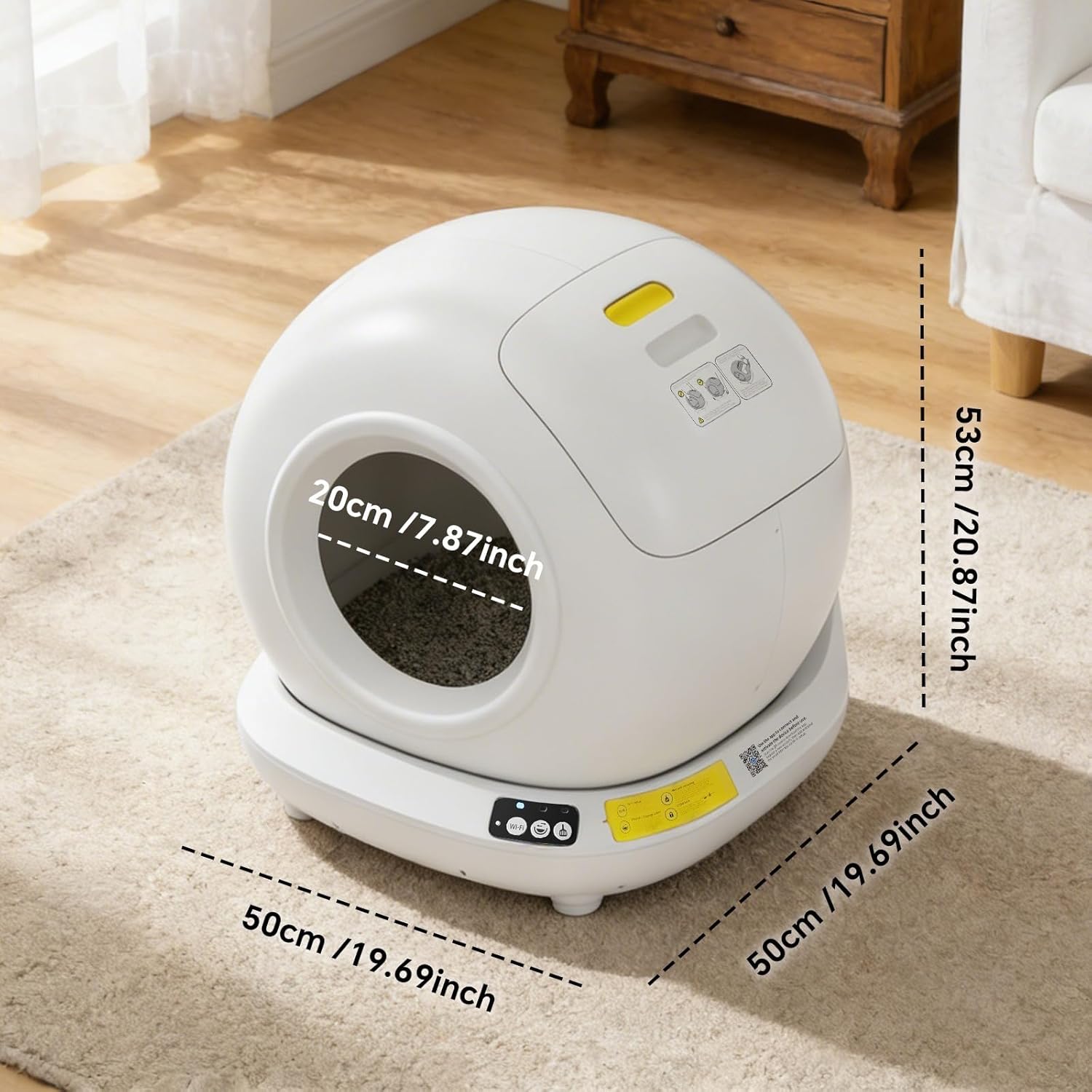 Fully Automatic Cat Litter Box, Pet Supplies Automatic Litter Tray for Cats, Automatic Litter Box